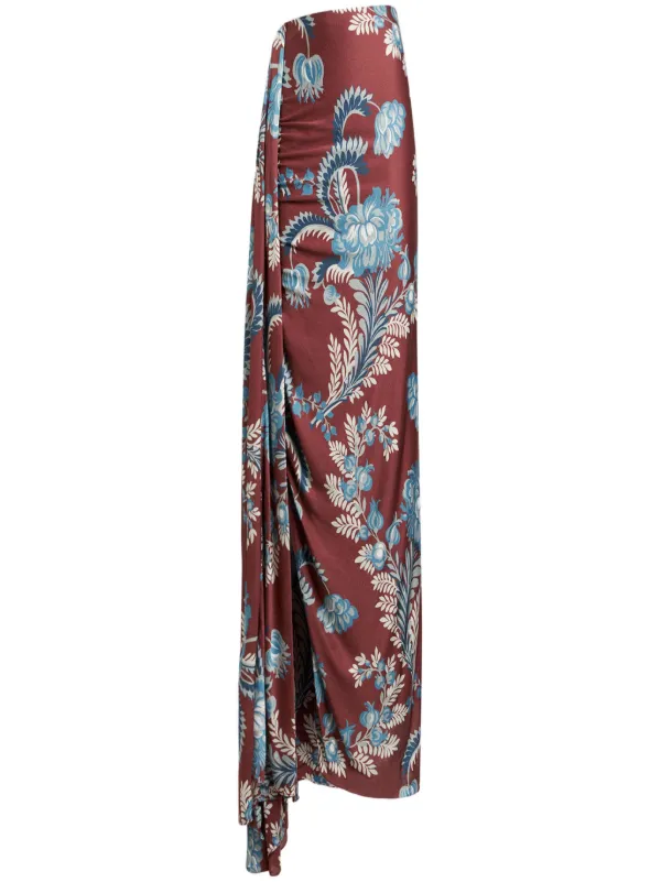 【関税&送料込】Etro Gonna Midi Stampata ETRO Gonna Midi Con Stampa Paisley | Bianco | FARFETCH IT