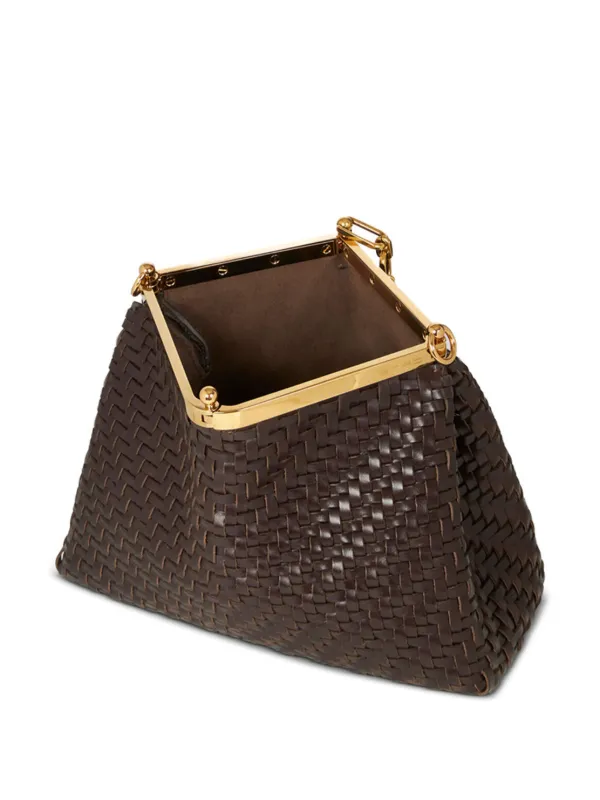ETRO Medium Woven Vela Shoulder Bag | Brown | FARFETCH
