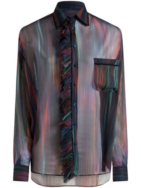 ETRO printed ruched shirt Women