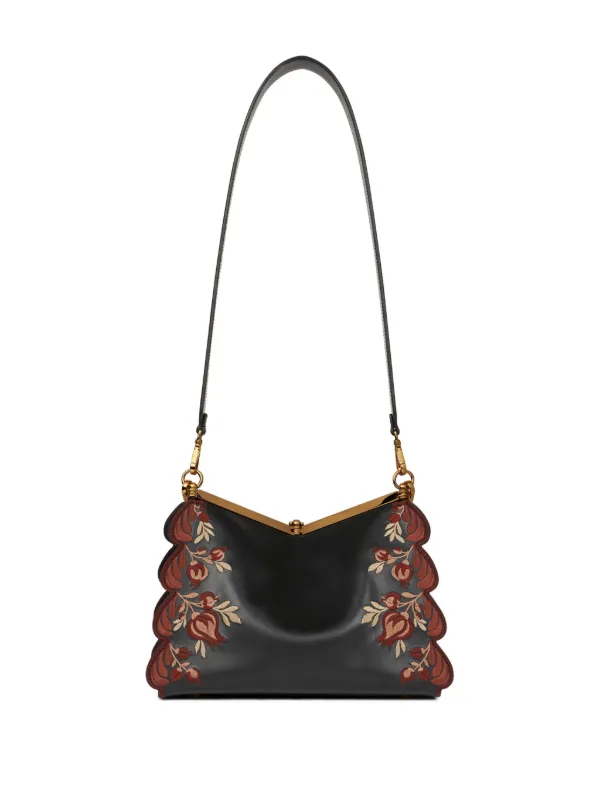 トートバッグ ETRO FW24 VELA MEDIUM HANDBAG (WP1B0002 AE225M0124) ETRO Medium Embroidered Vela Shoulder Bag | Black | FARFETCH