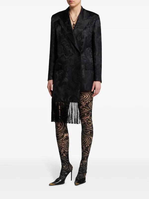 ランウェイ【ETRO】ペイズリー タトゥー ボディスーツ ETRO x Wolford Paisley tattoo-pattern Bodysuit | Black