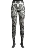 ETRO Paisley Tattoo tights - Black