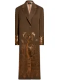 ETRO metallic print coat - Brown