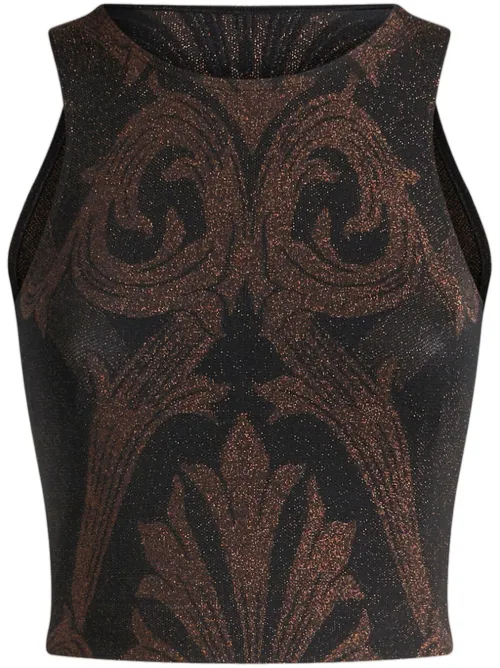 Débardeur à motif métallisé en jacquard - ETRO - Modalova
