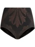 ETRO glitter jacquard shorts - Brown