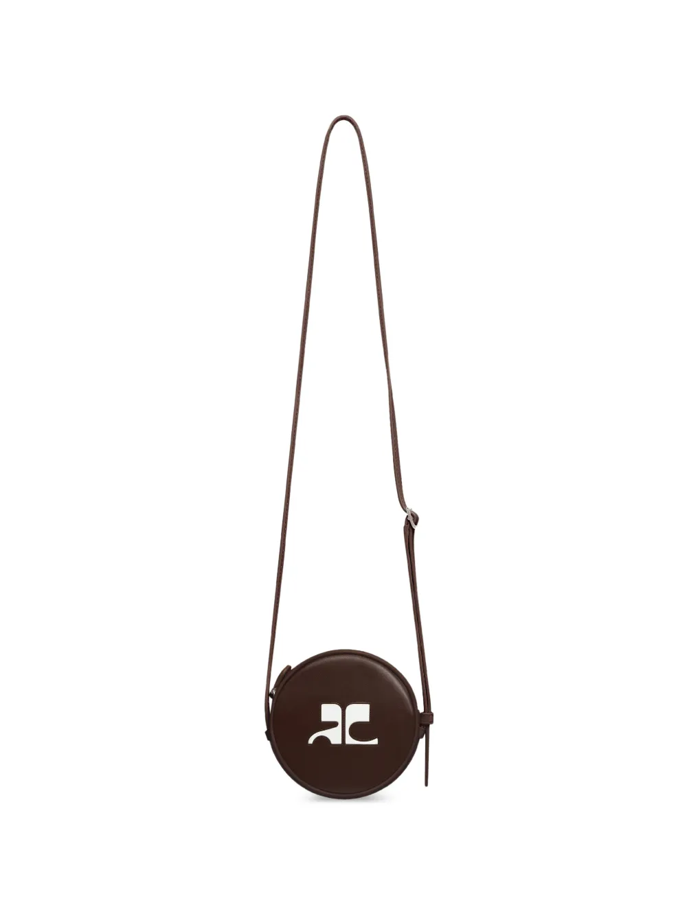 Courrèges reedition leather circle bag
