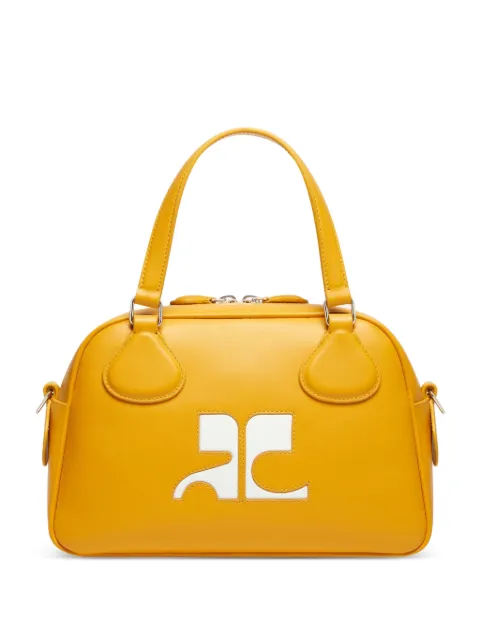 Courrèges Reedition leather bowling bag