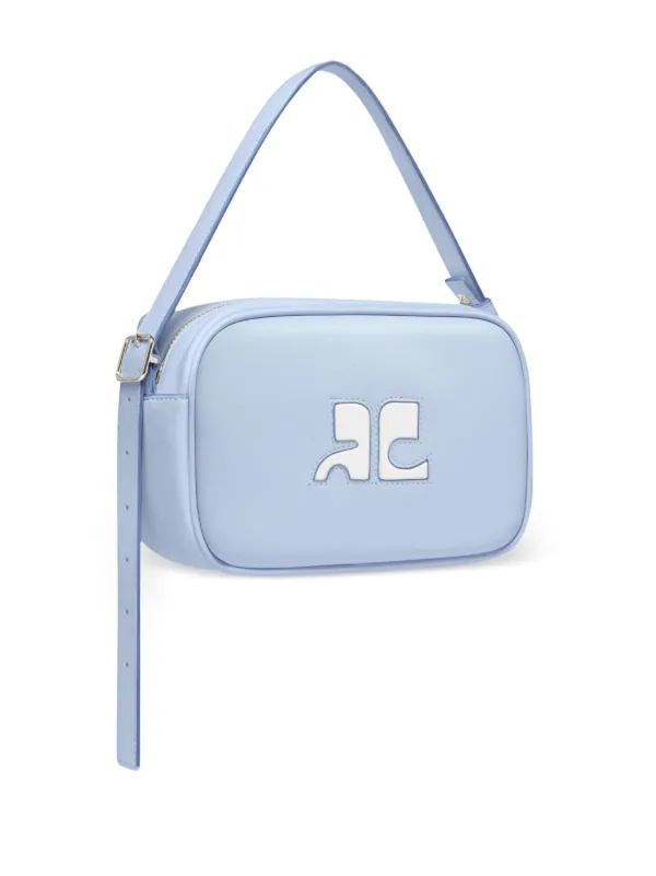 Courrèges Reedition Leather Camera Bag | Blue | FARFETCH AO