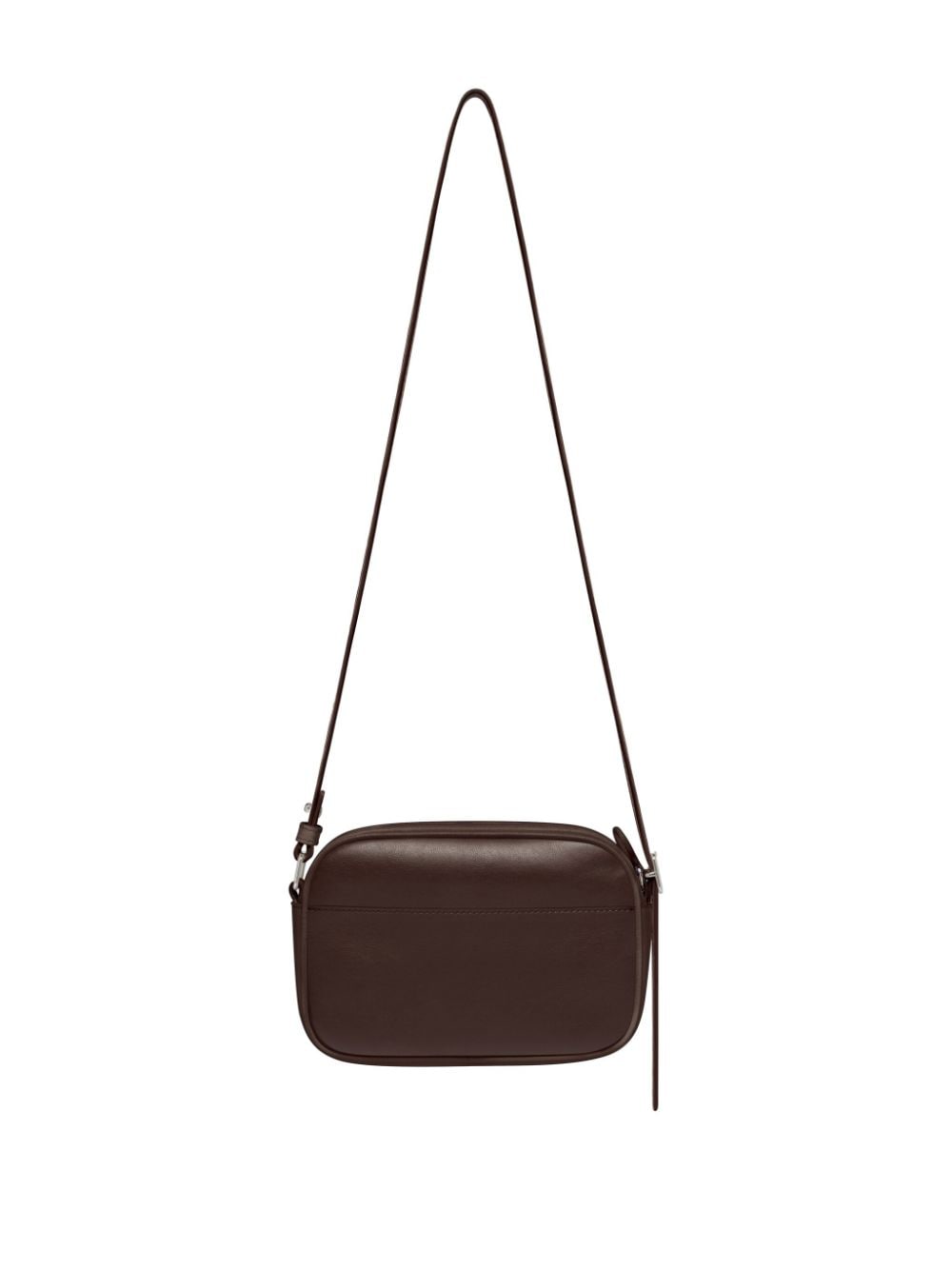 Courrèges Reedition leather shoulder bag - Bruin