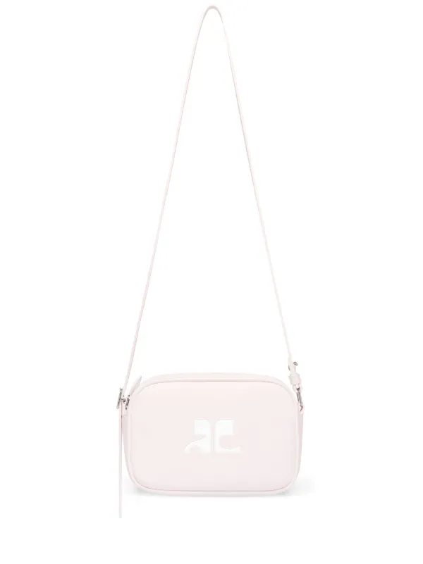 Courrèges Reedition Leather Camera Bag in Pink