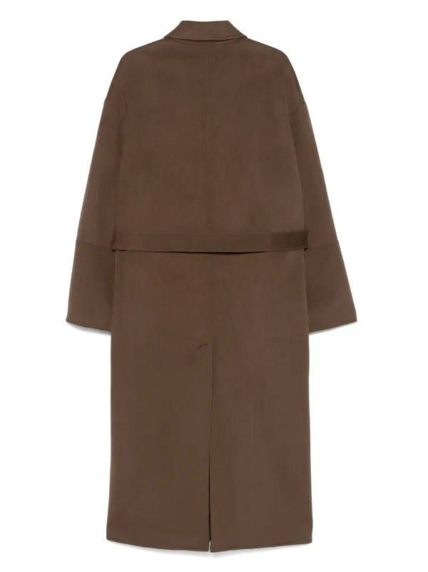 Nanushka Lucian Coat | Brown | FARFETCH JO