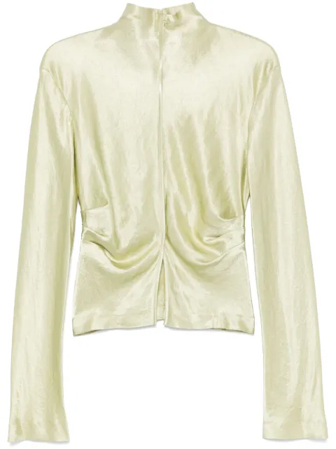 Nanushka draped-waist bonded-seam top