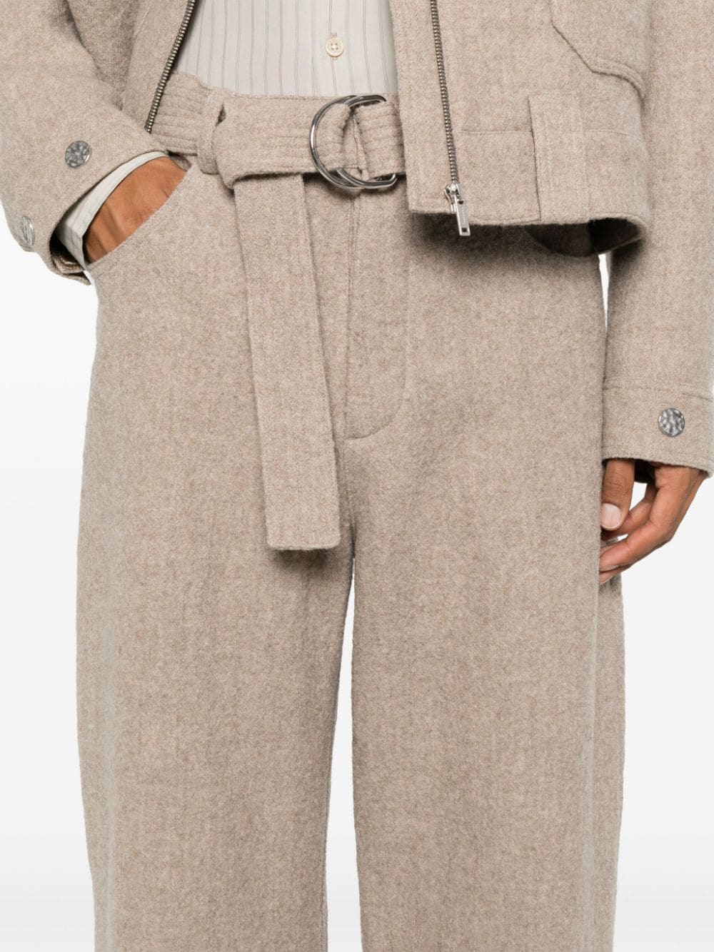 Shop Nanushka Dallin Trousers In Neutrals