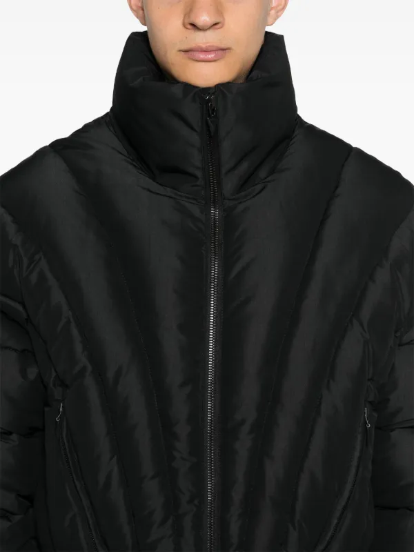 Mugler Padded Bomber Jacket | Black | FARFETCH