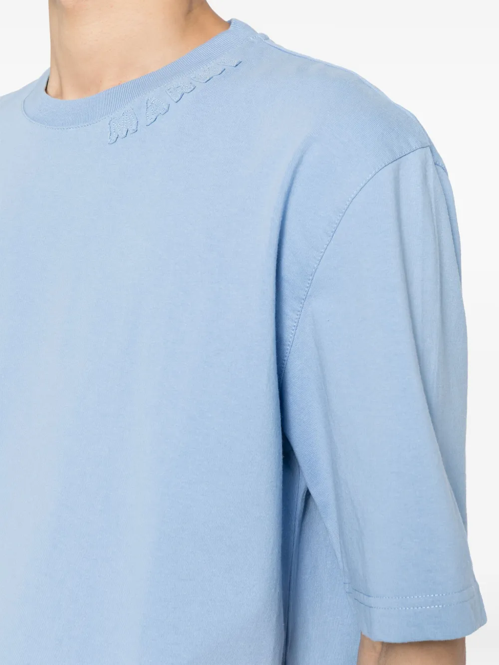 Marni Katoenen T-shirt met logopatch Wit