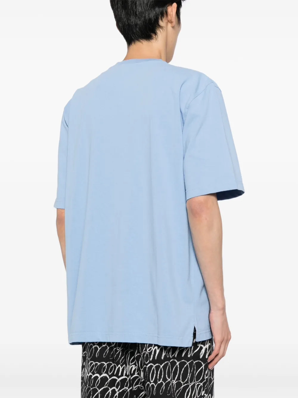 Marni Katoenen T-shirt met logopatch Wit