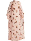 ERDEM draped long-sleeve gown - Pink