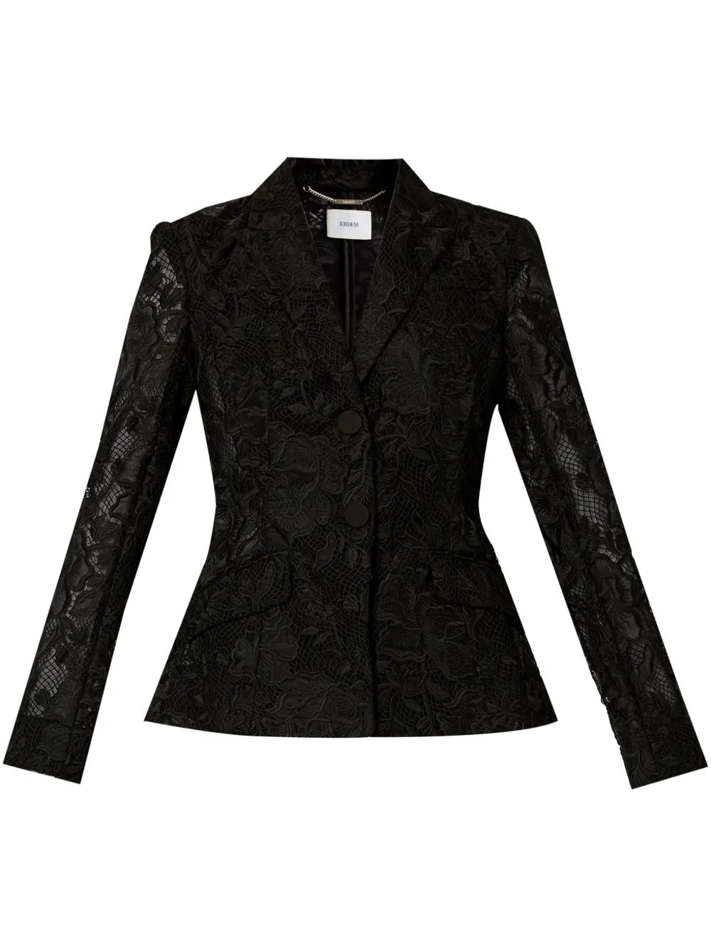 ERDEM Blazer met enkele rij knopen Zwart