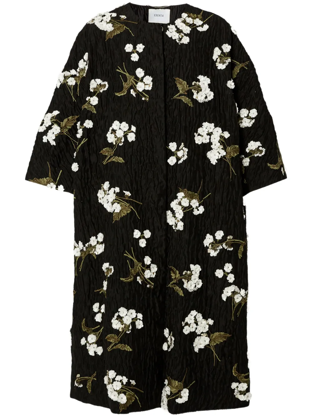 ERDEM abrigo Evening | negro | Image 1