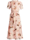 ERDEM short-sleeve midi dress - Pink