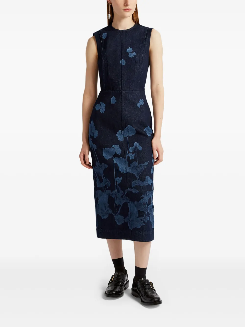 ERDEM SLEEVELESS MIDI DRESS