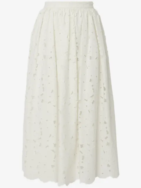 ERDEM gathered midi skirt 