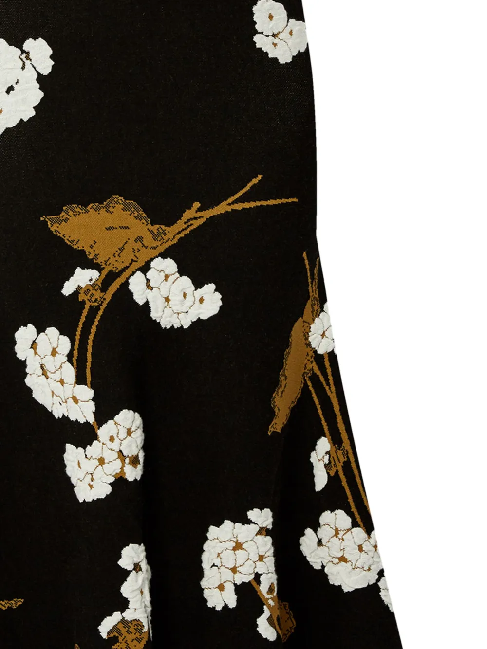 Shop Erdem A-line Midi Skirt In Black