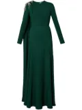 ERDEM long-sleeve gown - Green