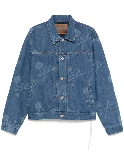 Mastermind World monogram-pattern denim jacket