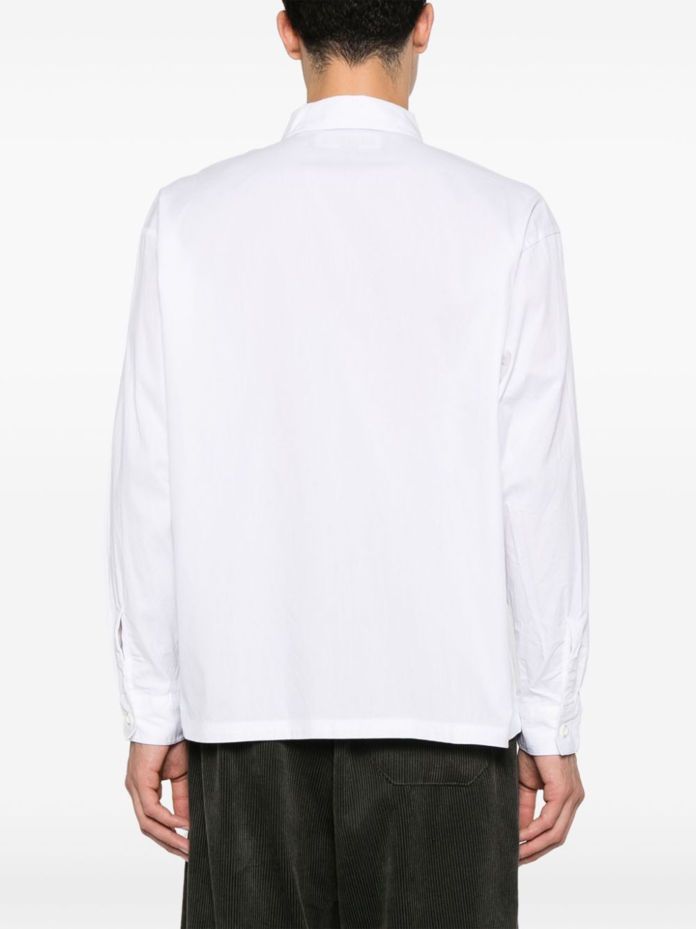 Shop Neighborhood Cordlane Work Shirt In White