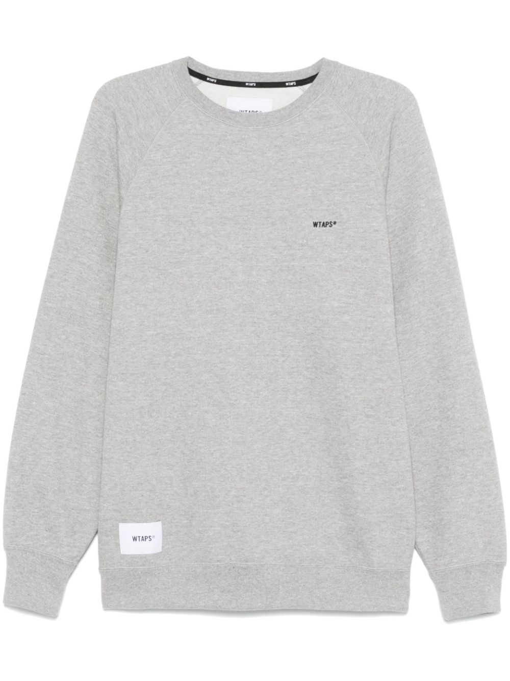 embroidered-logo sweatshirt