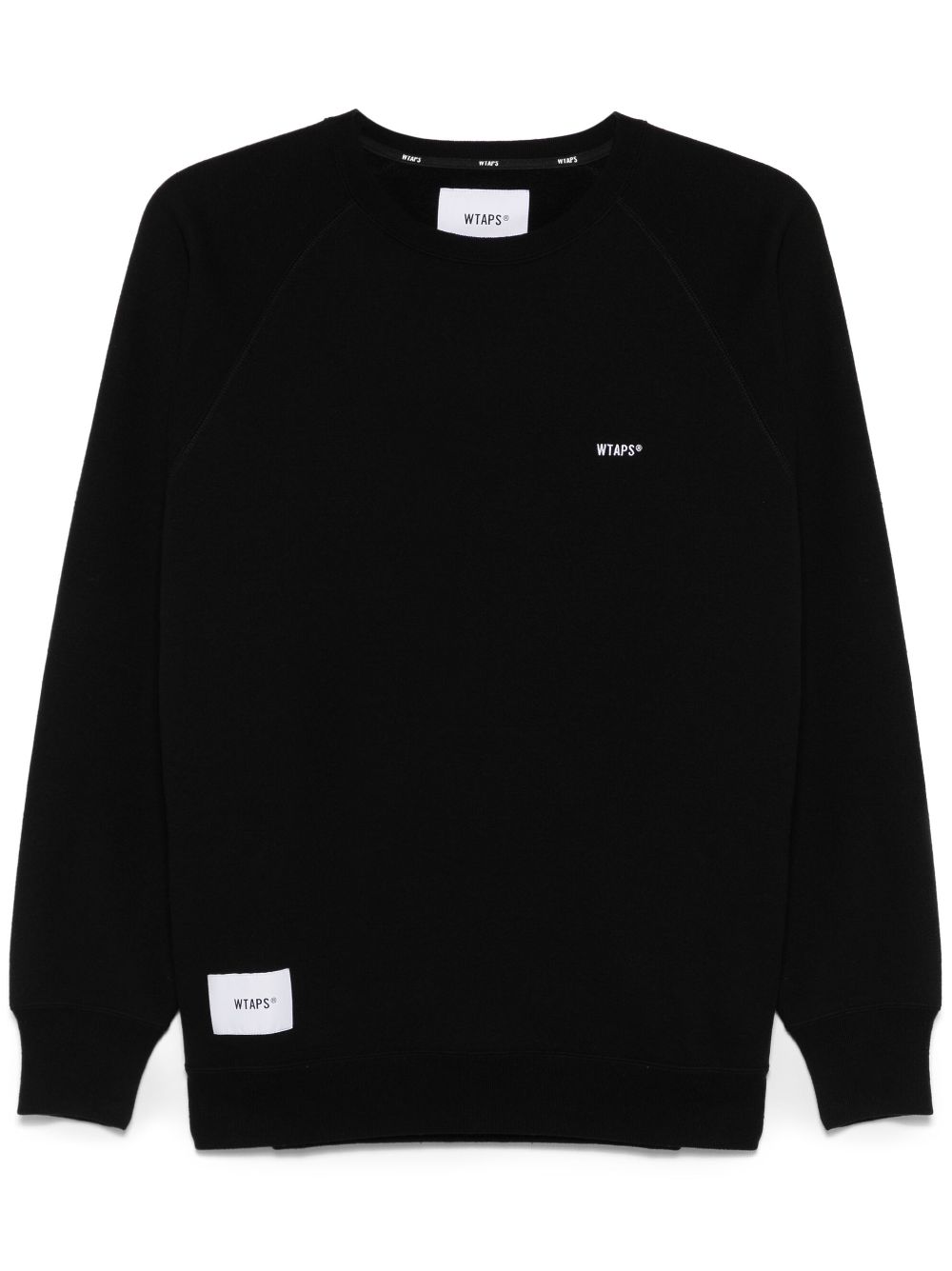 embroidered-logo sweatshirt