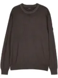 Peuterey logo-patch sweater - Brown