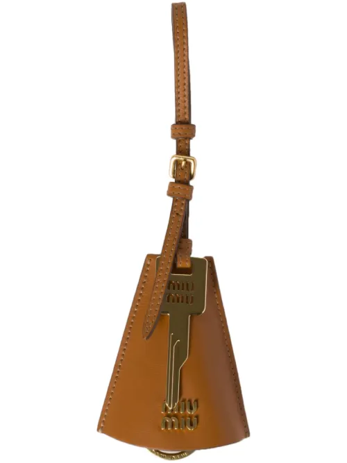 Escarpins en cuir à logo - Miu Miu - Modalova