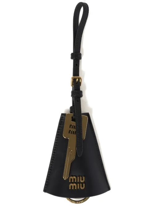 Escarpins en cuir à logo - Miu Miu - Modalova