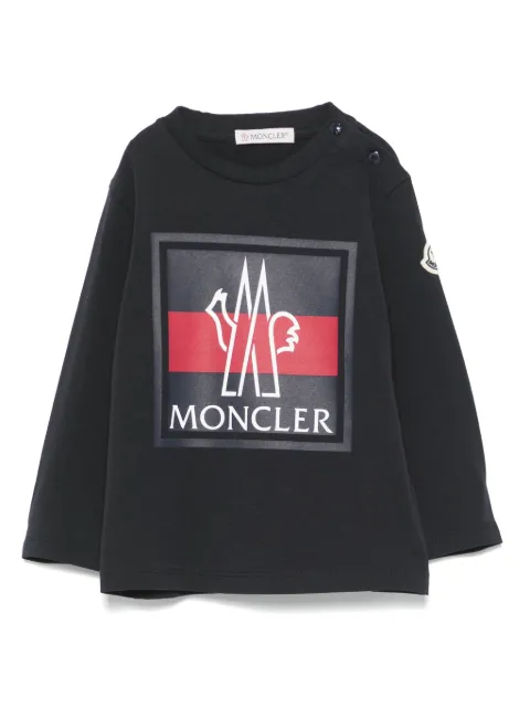 Moncler Enfant logo-motif long-sleeve T-shirt