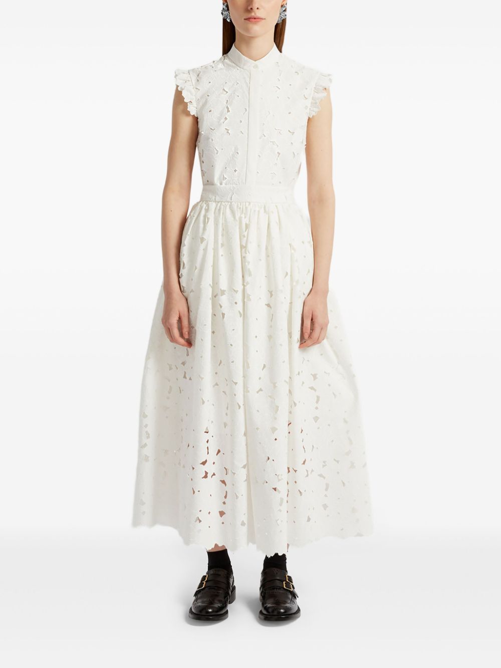 ERDEM Shirt met ruches detail - Wit