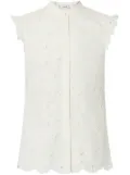 ERDEM ruffle-detailing shirt - White