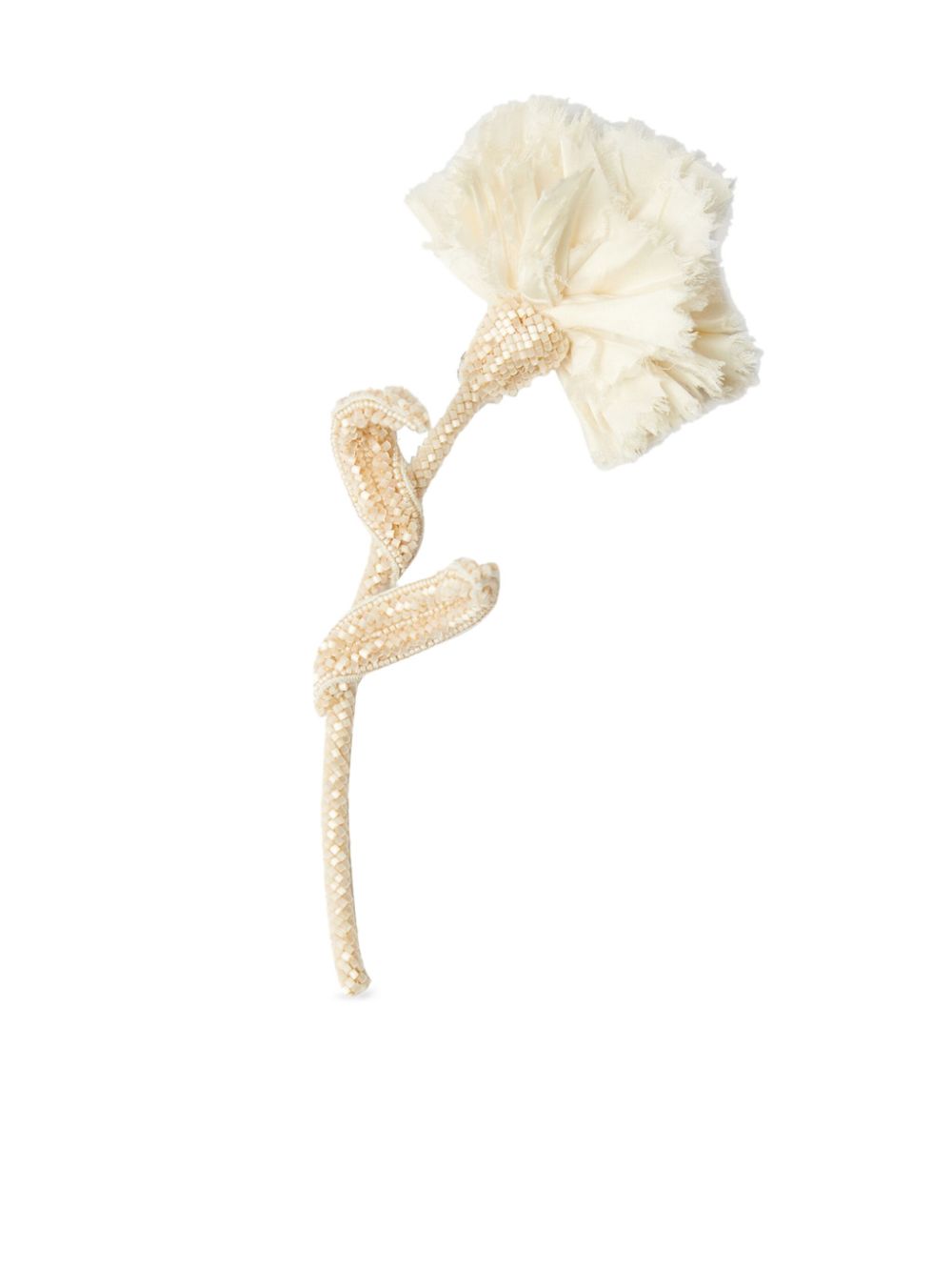 beaded carnation brooch