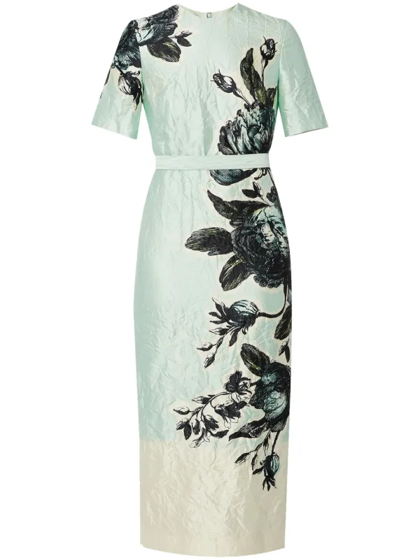 ERDEM アーデム ワンピース Flared floral midi dress1058016 Sleeveless Flared Midi Dress | Erdem.com – ERDEM