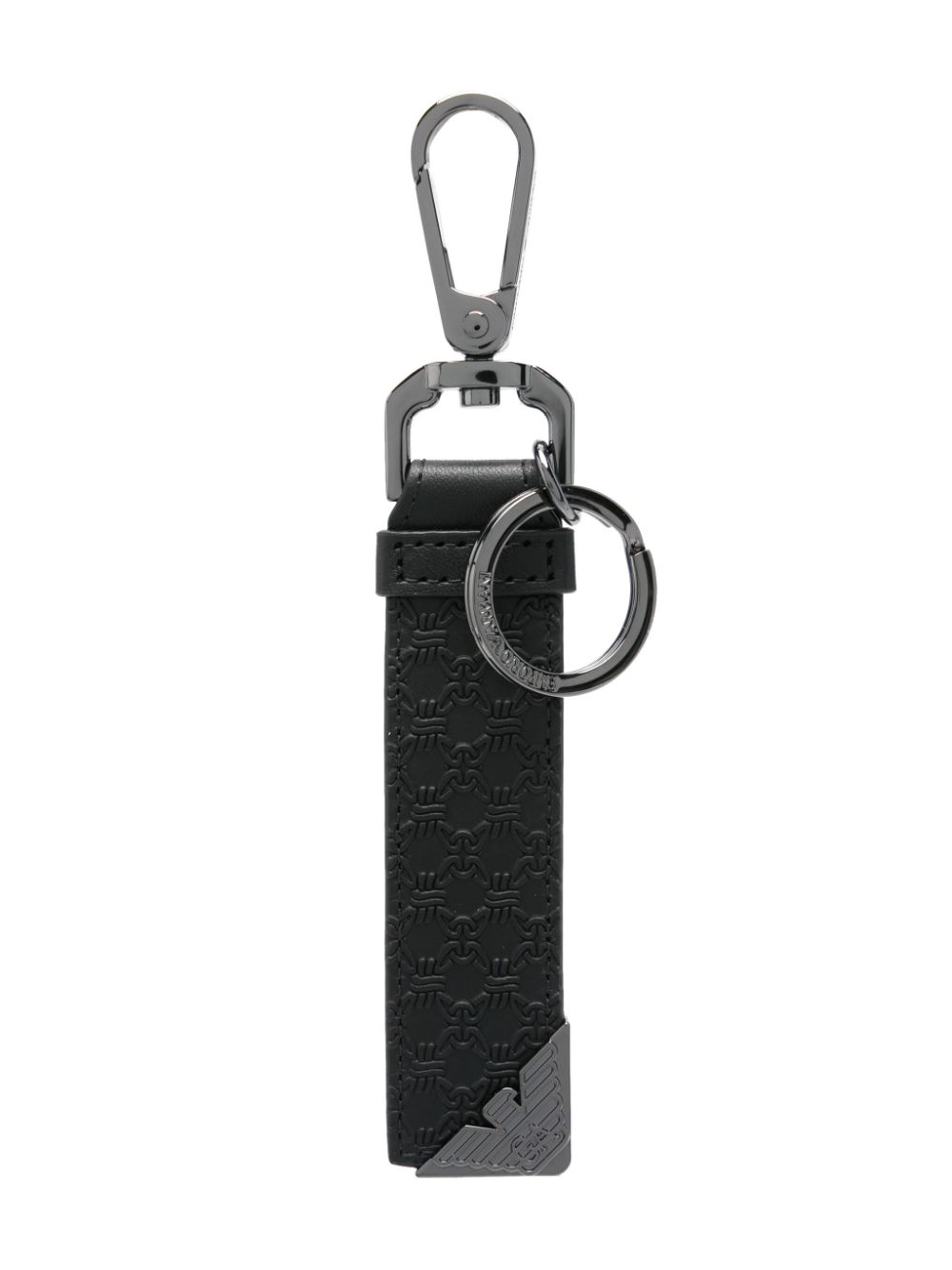 Emporio Armani logo-plaque keyring Men