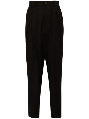 Giorgio Armani ベルベット パンツ | ブラック | FARFETCH JP