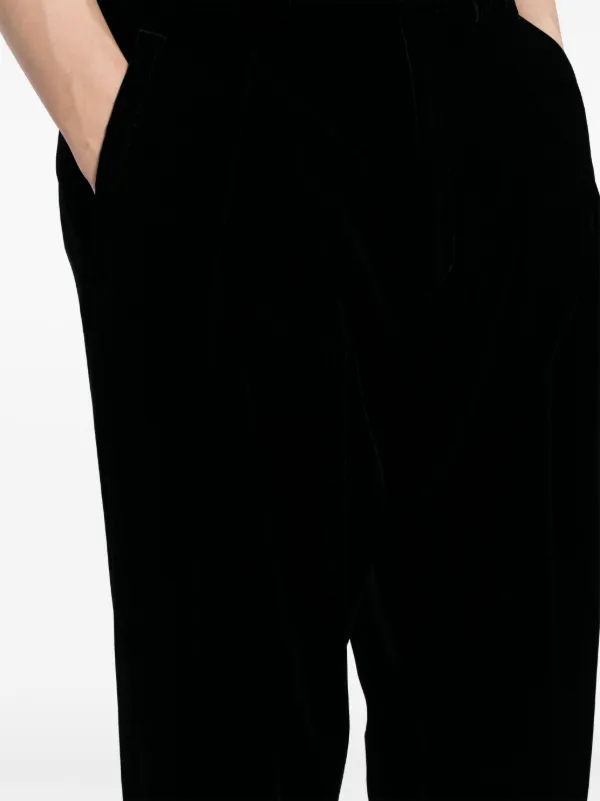 Giorgio Armani ベルベット パンツ | ブラック | FARFETCH JP