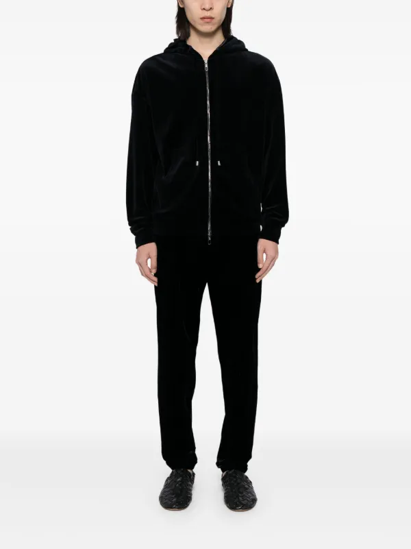 GIORGIO ARMANI ジョルジオ アルマーニ ベルベットパンツ 黒 Giorgio Armani ベルベット パンツ | ブラック | FARFETCH JP