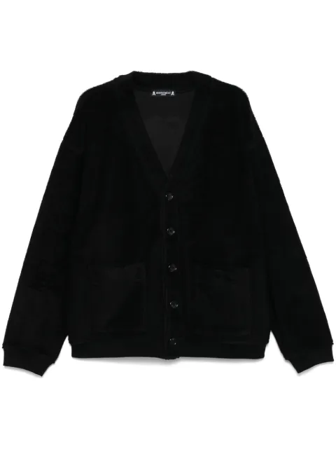 Mastermind Japan cárdigan con tejido de rizo en jacquard
