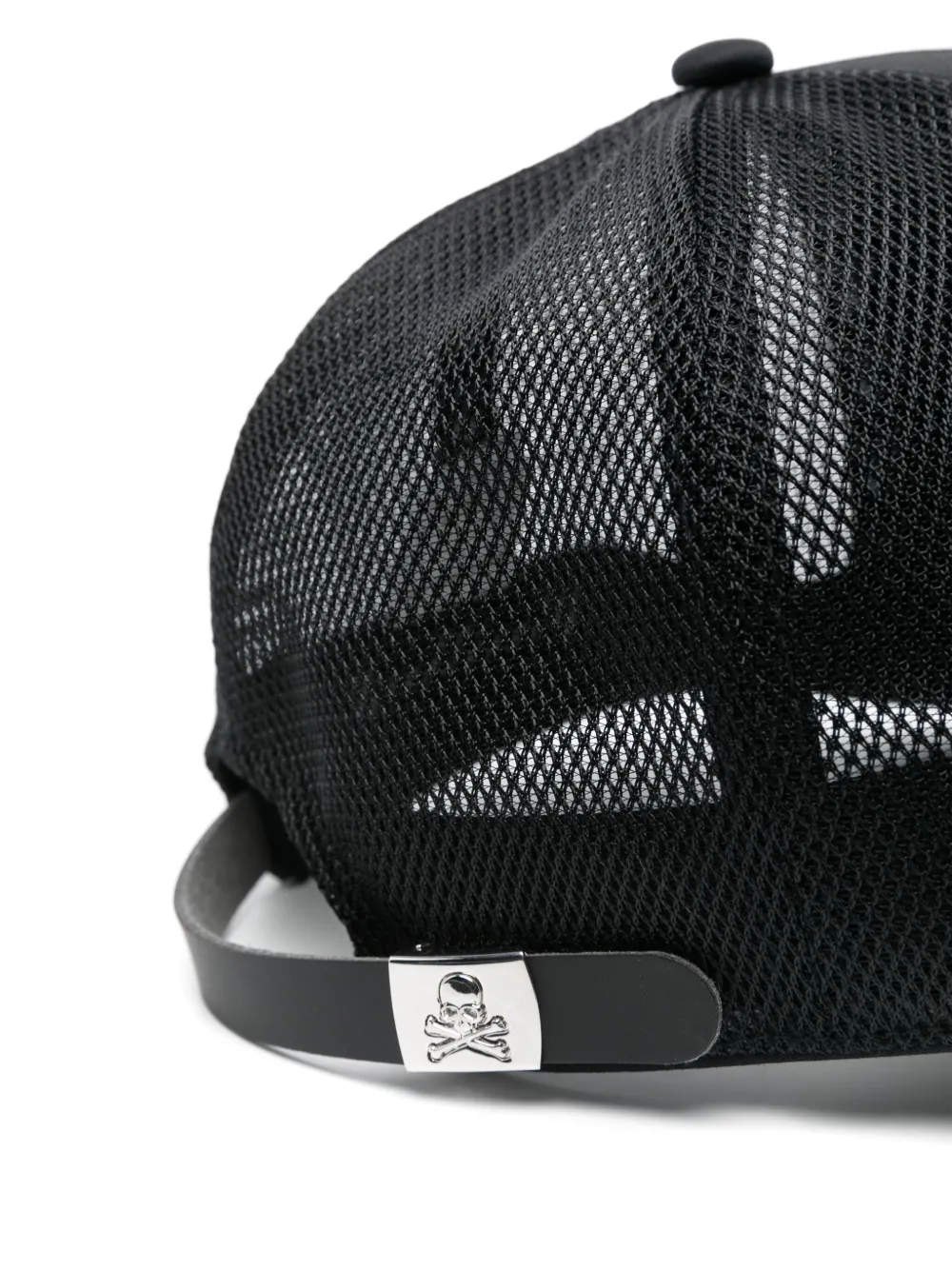 Mastermind Japan rubberised logo-print cap - Zwart