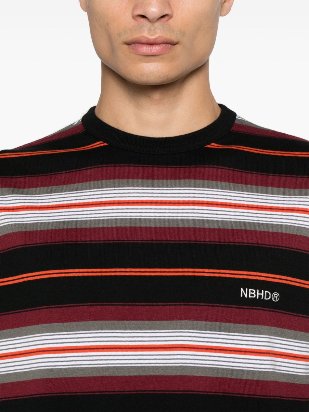 Shop Neighborhood Border T-shirt In Black