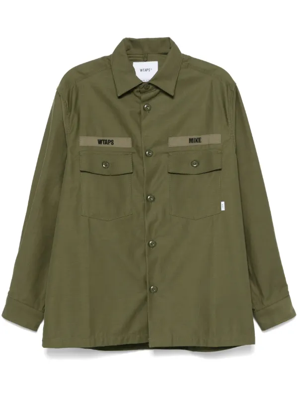 WTAPS logo-embroidered Shirt | Green | FARFETCH