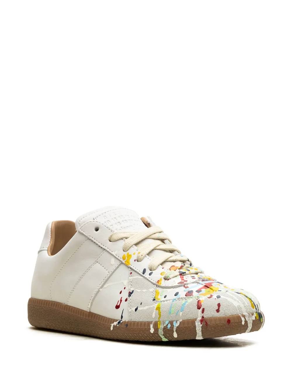 Maison Margiela Replica "Paint Splatter-Grey" sneakers Beige