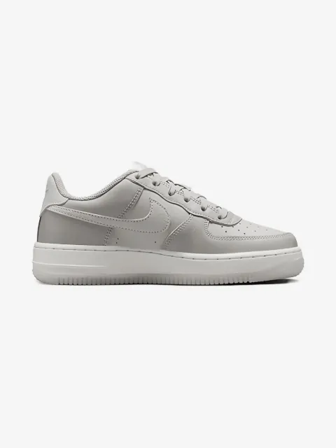 Nike Kids Air Force 1 "Light Bone/Light Iron Ore/Summit White" sneakers